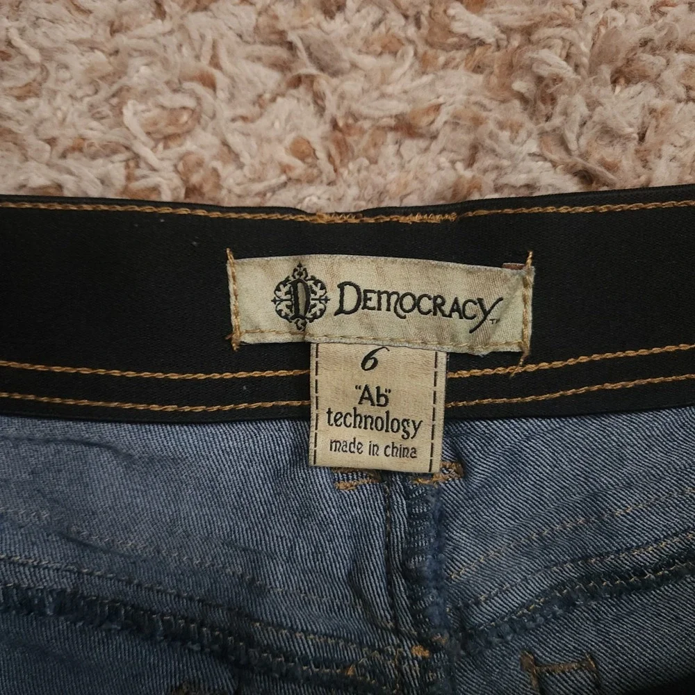 Democracy Skinny Jeans Womens 6 Dark Wash Ab Solution‎ Stretch B1248BBXX